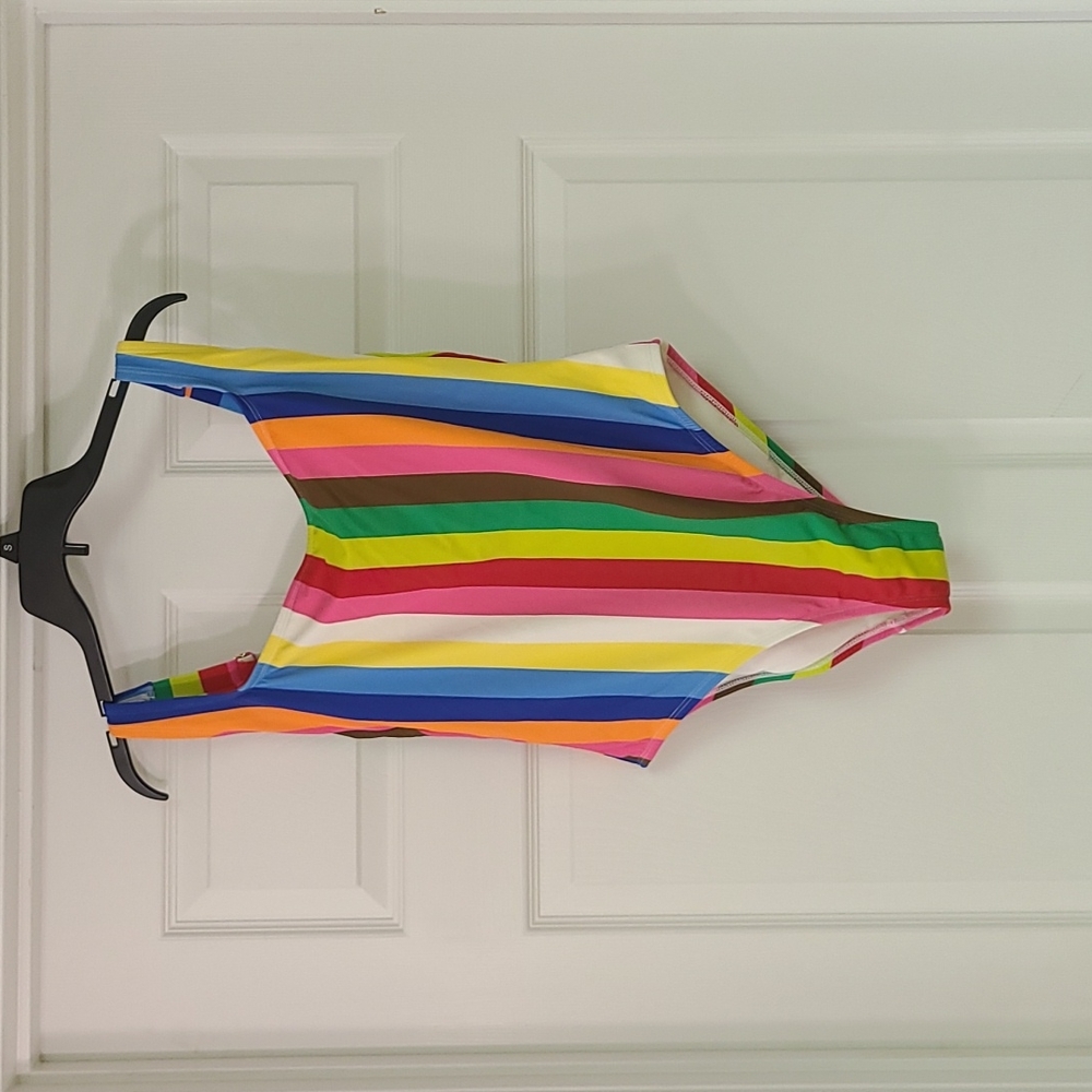 Tabitha Brown for Target Striped One Piece Swimsuit